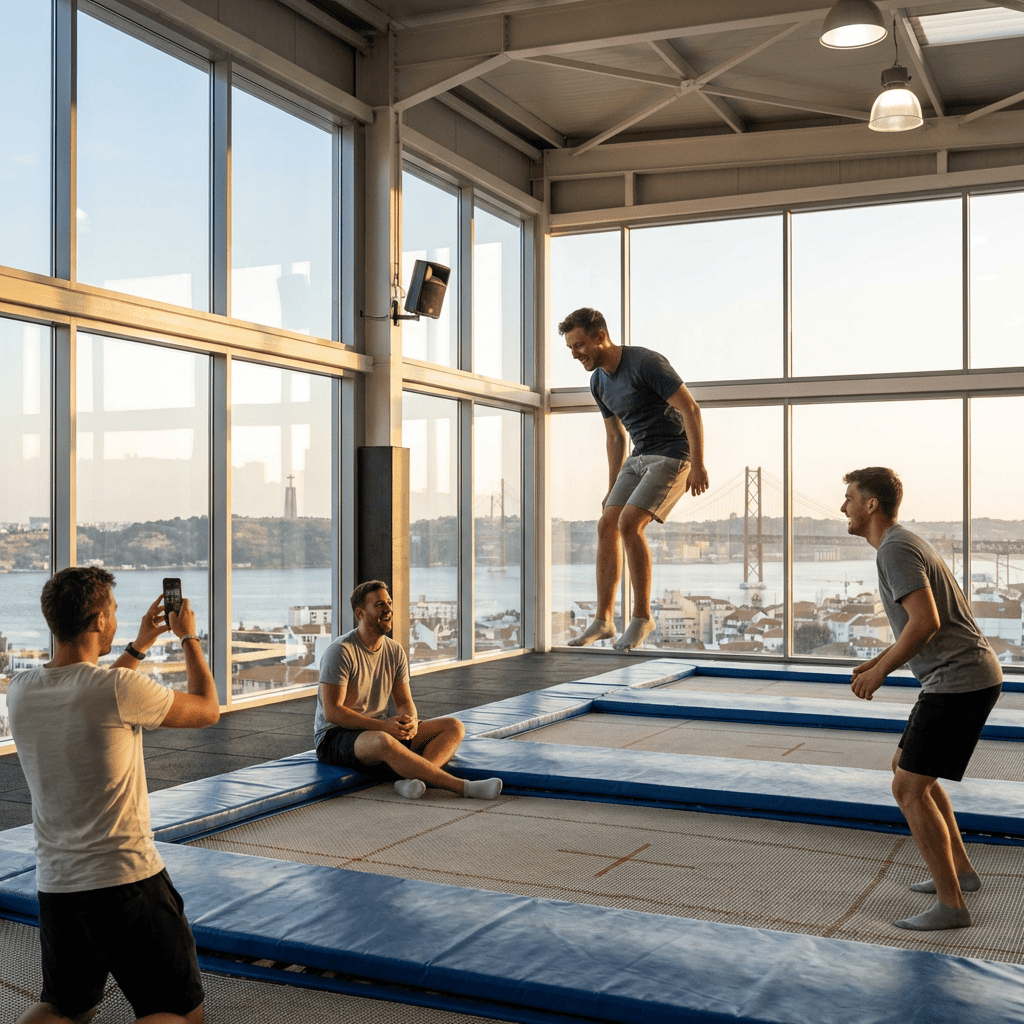 Trampoline Park Session package option in Lisbon